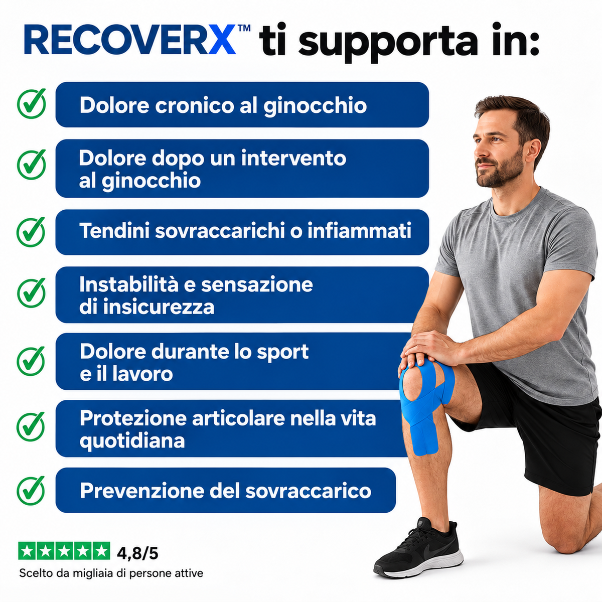 PRO Tape™ Nastro di supporto per il ginocchio